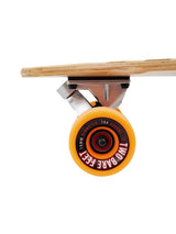Two Bare Feet "The Chuck" 44in Bamboo Series Longboard Skateboard Complete (Orange Wheels)