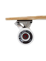 Two Bare Feet "The Chuck" 44in Bamboo Series Longboard Skateboard Complete (White Wheels)