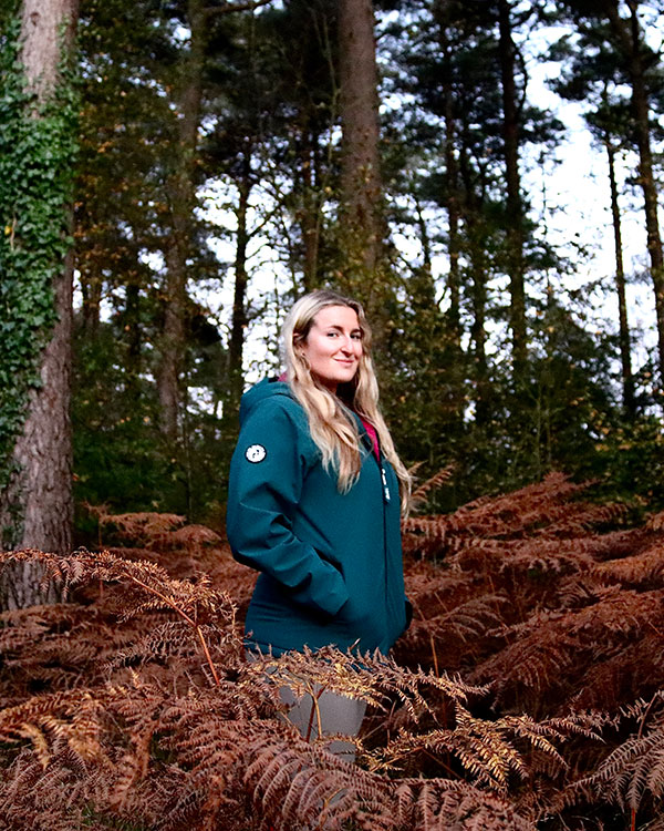 Womens Sherpa Lined Waterproof Jacket (Sea Green/Raspberry)