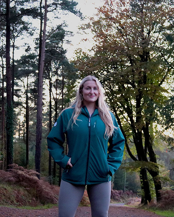 Womens Sherpa Lined Waterproof Jacket (Sea Green/Sea Green)