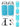 Two Bare Feet Boarding Co. 44" Inflatable Bodyboard Double Pack (Aqua)