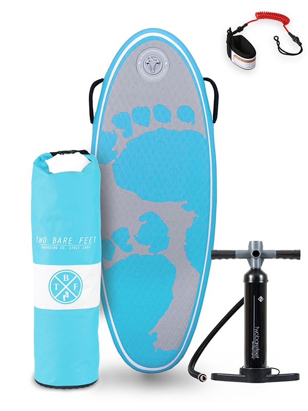 44" Surf Crew Inflatable Bodyboard - Starter Pack (Aqua)