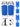 Two Bare Feet Boarding Co. 44" Inflatable Bodyboard Double Pack (Blue)