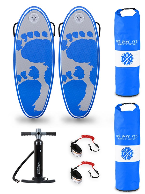 44" Surf Crew Inflatable Bodyboard - Double Pack (Blue)