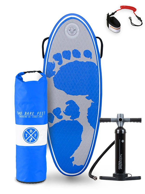 44" Surf Crew Inflatable Bodyboard - Starter Pack (Blue)