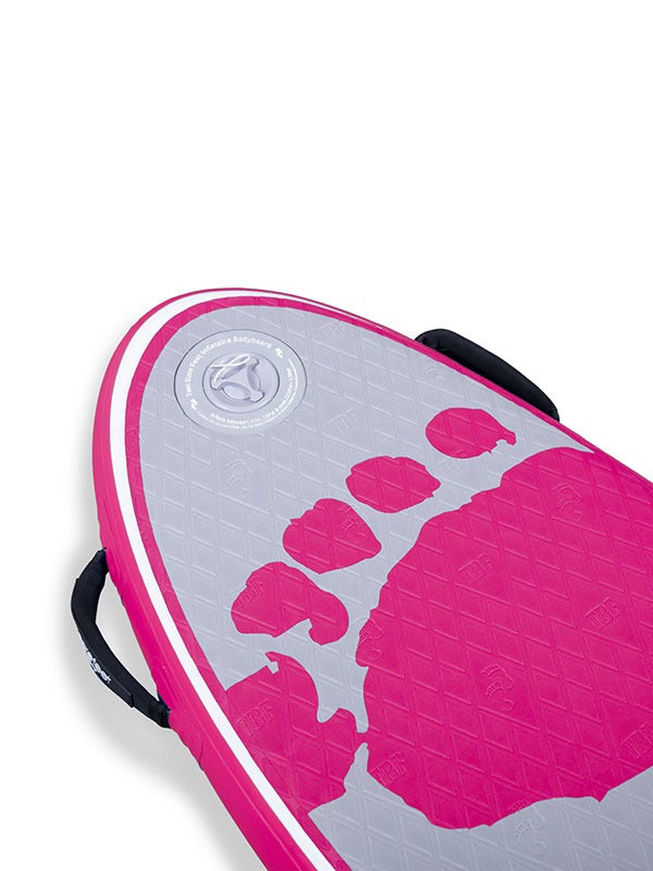 44" Surf Crew Inflatable Bodyboard - Starter Pack (Pink)