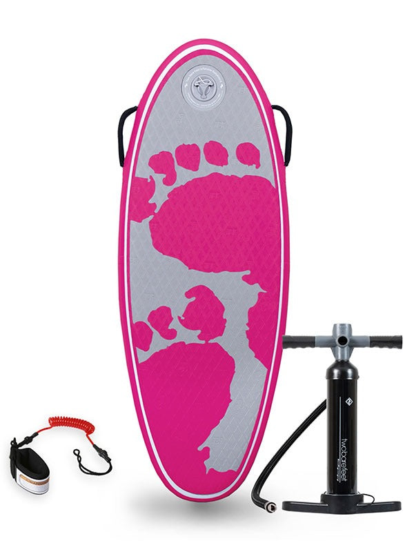 44" Surf Crew Inflatable Bodyboard - Basic Pack (Pink)
