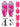 44" Surf Crew Inflatable Bodyboard - Double Pack (Pink)