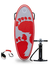 44" Surf Crew Inflatable Bodyboard - Basic Pack (Red)