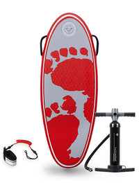44" Surf Crew Inflatable Bodyboard - Basic Pack (Red)