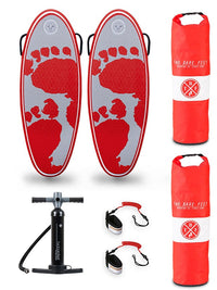 44" Surf Crew Inflatable Bodyboard - Double Pack (Red)