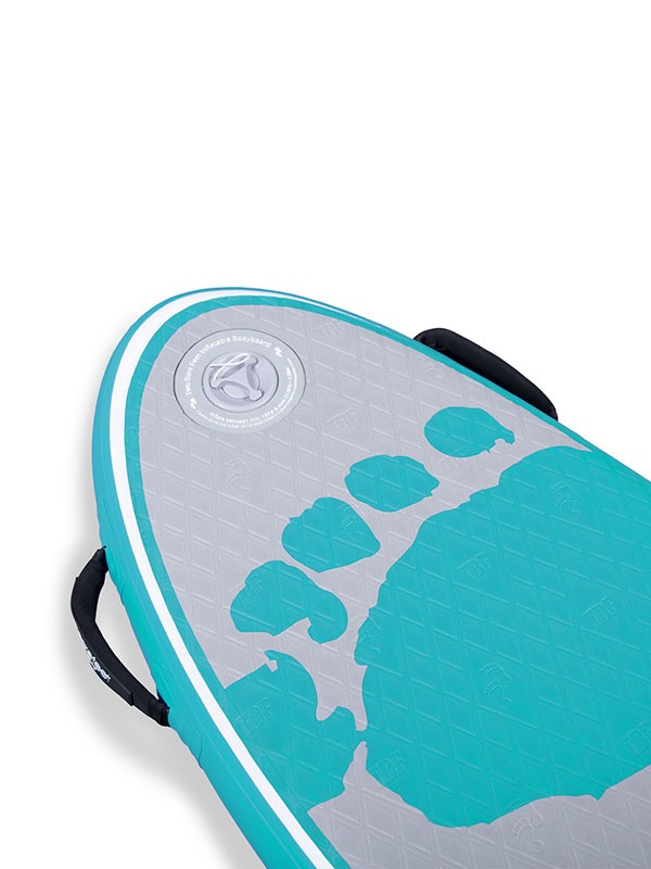 44" Surf Crew Inflatable Bodyboard - Double Pack (Teal)