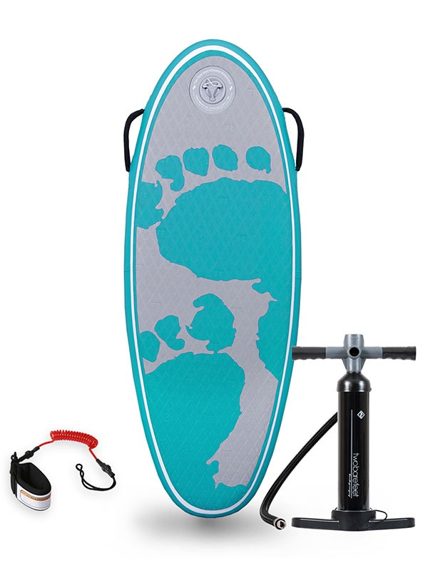 44" Surf Crew Inflatable Bodyboard - Basic Pack (Teal)