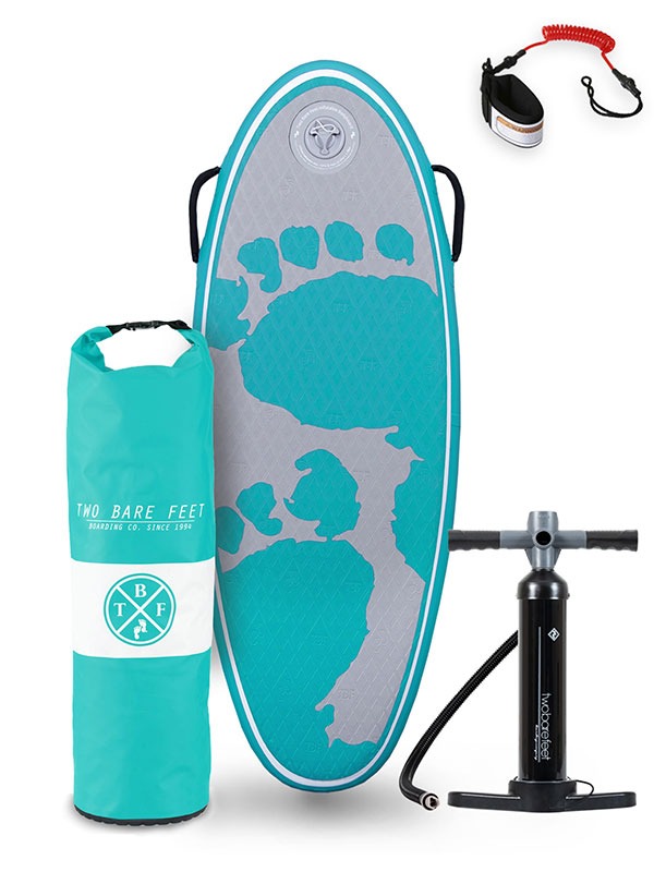 44" Surf Crew Inflatable Bodyboard - Starter Pack (Teal)