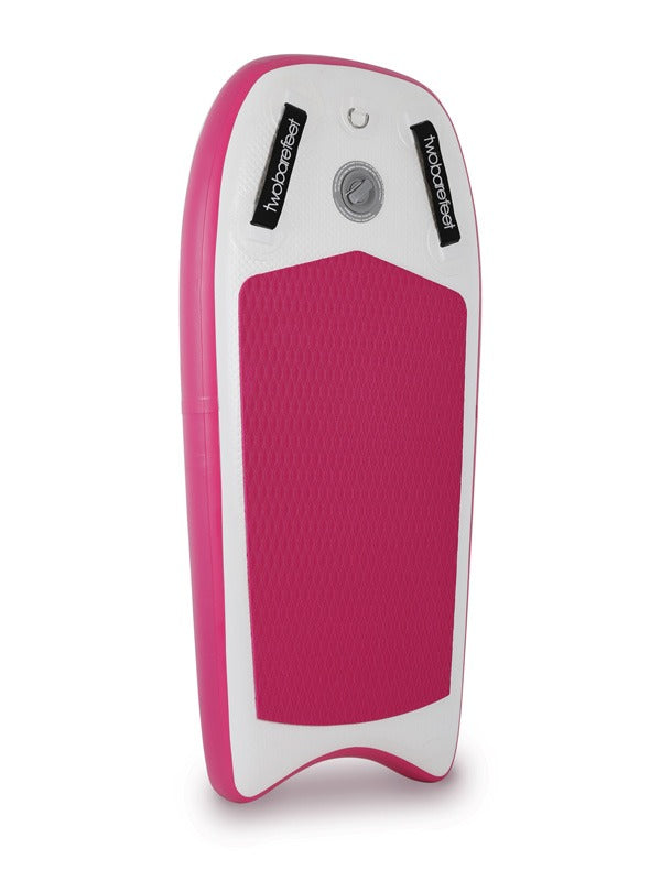 Two Bare Feet Boarding Co. 44" Inflatable Bodyboard - Basic Pack (Pink)