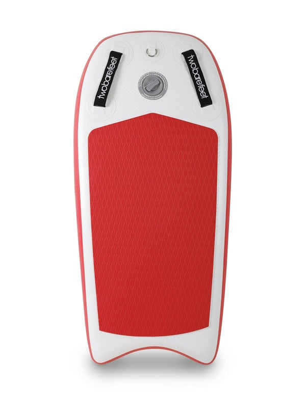 Two Bare Feet Boarding Co. 44" Inflatable Bodyboard - Basic Pack (Red)