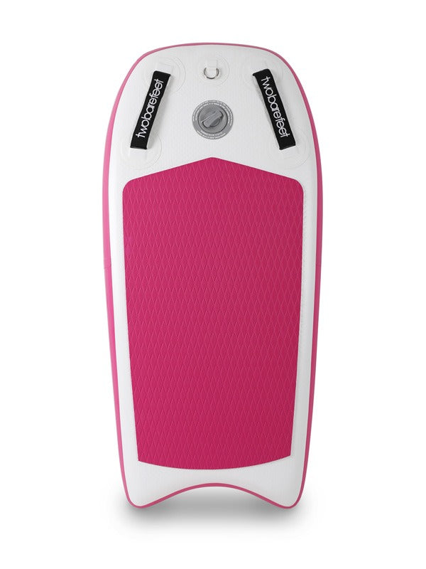 Two Bare Feet Boarding Co. 44" Inflatable Bodyboard Double Pack (Pink)