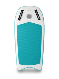 Two Bare Feet Boarding Co. 44" Inflatable Bodyboard Double Pack (Teal)