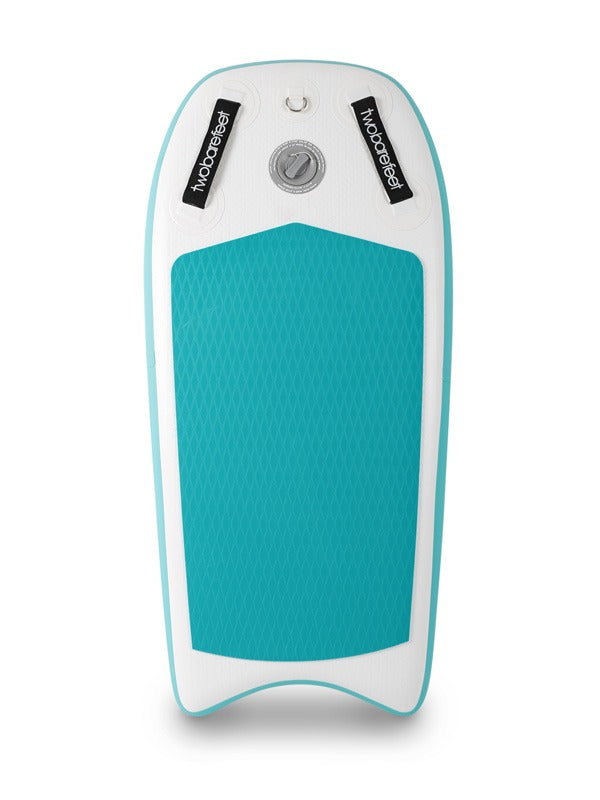 Two Bare Feet Boarding Co. 44" Inflatable Bodyboard Double Pack (Teal)