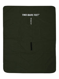 XL Sherpa Lined Waterproof Beach Travel Blanket (Khaki/Raspberry)