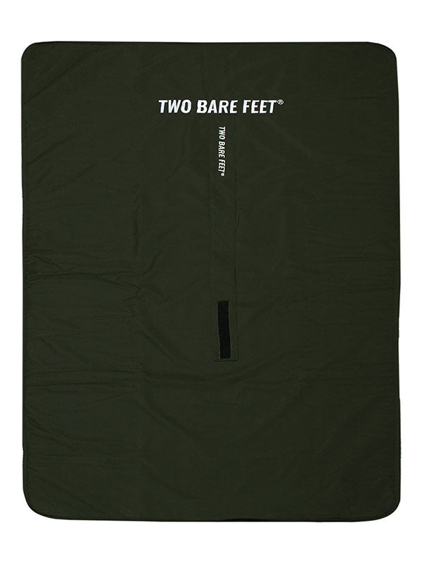 XL Sherpa Lined Waterproof Beach Travel Blanket (Khaki/Raspberry)