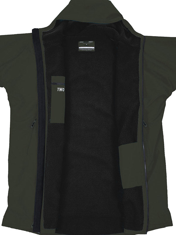 Two Bare Feet Kids Weatherproof Changing Robe with Changing Mat (Khaki/Black)