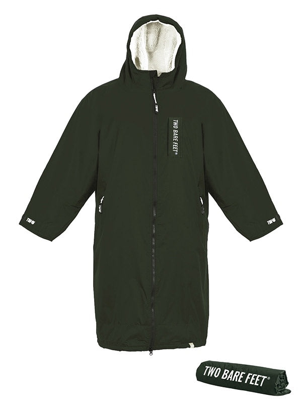 Two Bare Feet Kids Weatherproof Changing Robe with Changing Mat (Khaki/Cream)