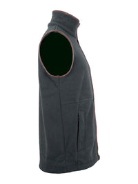 Unisex Gilet Full Zip Fleece (Khaki)