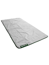 Sherpa Lined Waterproof Beach Travel Blanket (Khaki/Grey)