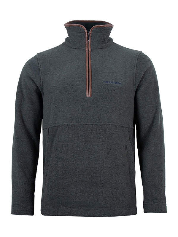 Unisex Quarter Zip Fleece (Khaki)