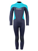 Two Bare Feet SupaFlex 5/4mm Junior Winter Wetsuit (Black/Aqua)