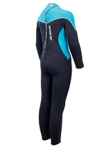Two Bare Feet SupaFlex 3/2mm Full Length Junior Wetsuit (Black / Aqua)