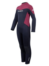 Two Bare Feet SupaFlex 3/2mm Full Length Junior Wetsuit (Black / Burgundy)