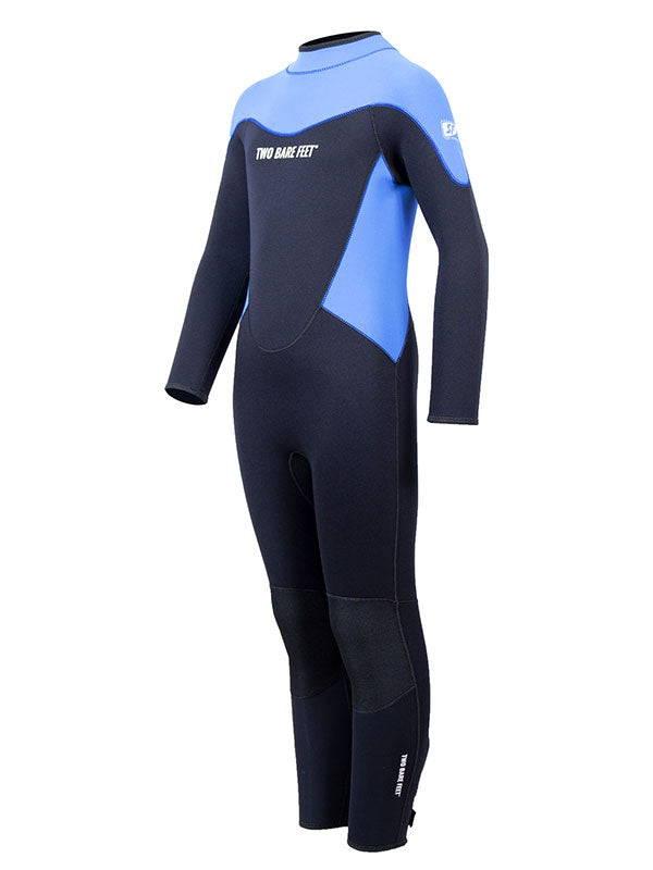 Two Bare Feet SupaFlex 4/3mm Junior Winter Wetsuit (Black/Cornflower Blue)