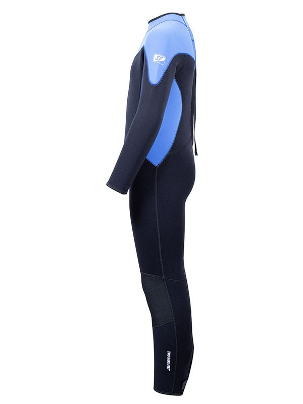 Two Bare Feet SupaFlex 4/3mm Junior Winter Wetsuit (Black/Cornflower Blue)
