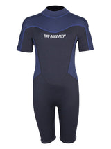 Two Bare Feet SupaFlex 3/2mm Shorty Junior Wetsuit (Black / Navy)