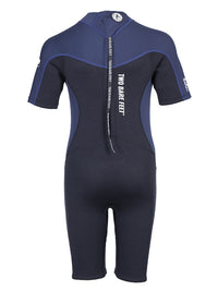 Two Bare Feet SupaFlex 3/2mm Shorty Junior Wetsuit (Black / Navy)