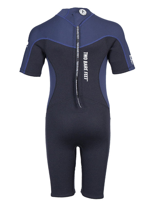 Two Bare Feet SupaFlex 3/2mm Shorty Junior Wetsuit (Black / Navy)