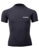 Two Bare Feet Junior Crew Neck Thermal Short Sleeve Rash Vest (Black)