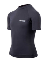 Two Bare Feet Junior Crew Neck Thermal Short Sleeve Rash Vest (Black)