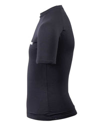 Two Bare Feet Junior Crew Neck Thermal Short Sleeve Rash Vest (Black)