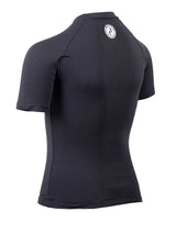 Two Bare Feet Junior Crew Neck Thermal Short Sleeve Rash Vest (Black)