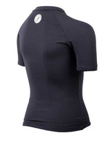 Two Bare Feet Junior Crew Neck Thermal Short Sleeve Rash Vest (Black)