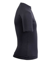 Two Bare Feet Junior Crew Neck Thermal Short Sleeve Rash Vest (Black)-XS