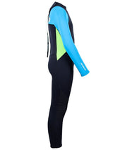 Two Bare Feet Two Tone 2.5mm Full Length Junior Wetsuit (Bright Blue / Lime)