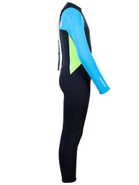 Two Bare Feet Two Tone 2.5mm Full Length Junior Wetsuit (Bright Blue / Lime)