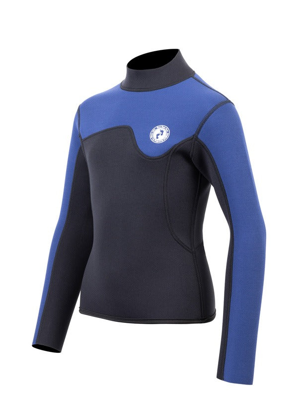 Two Bare Feet Junior Aspect 2.5mm Back Zip Jacket (Black/Blue)