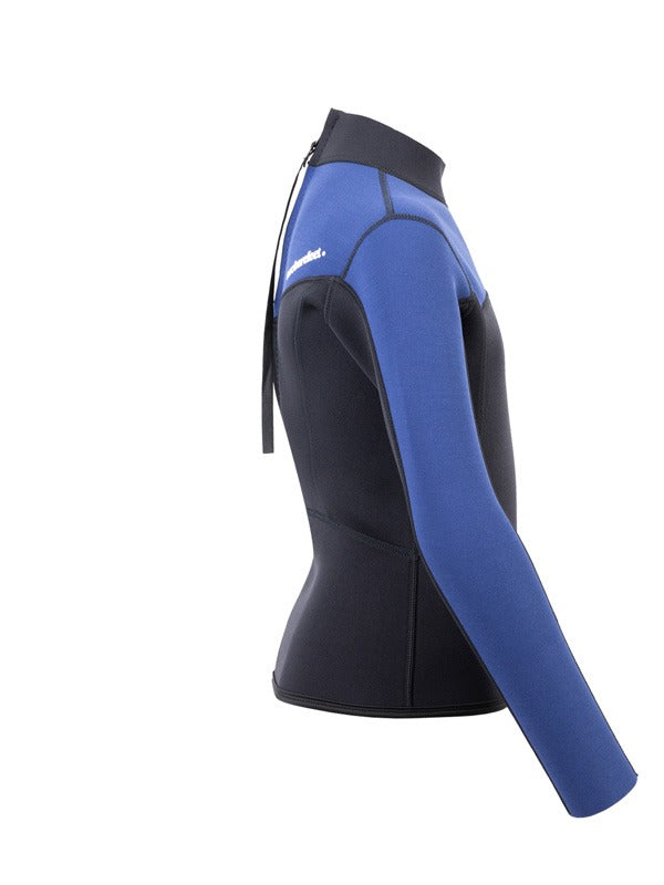 Two Bare Feet Junior Aspect 2.5mm Back Zip Jacket (Black/Blue)
