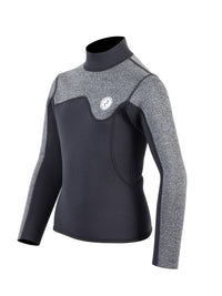 Two Bare Feet Junior Aspect 2.5mm Back Zip Jacket (Black/Grey)
