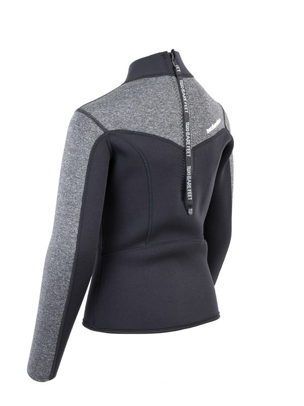 Two Bare Feet Junior Aspect 2.5mm Back Zip Jacket (Black/Grey)
